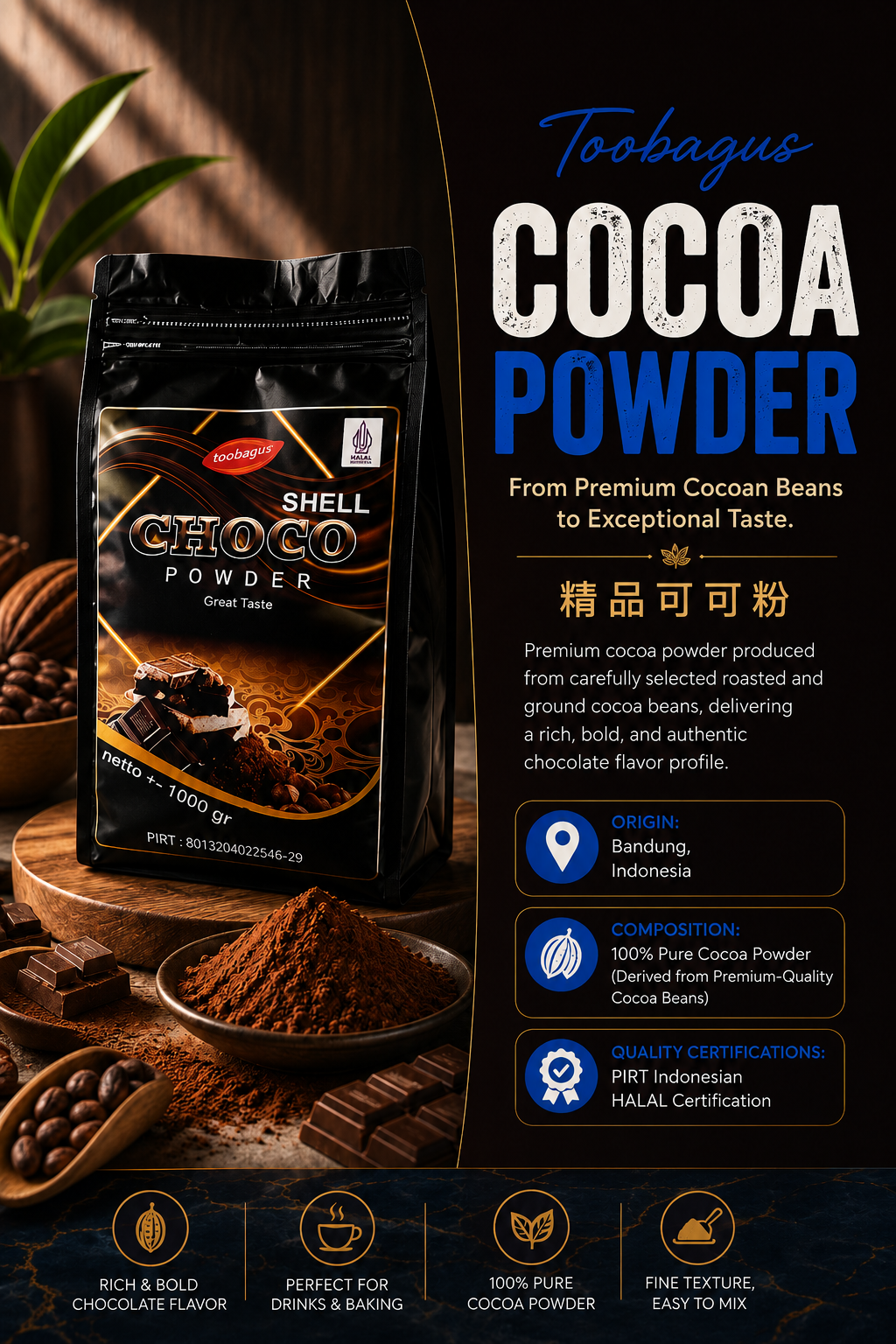 Toobagus Cocoa powder