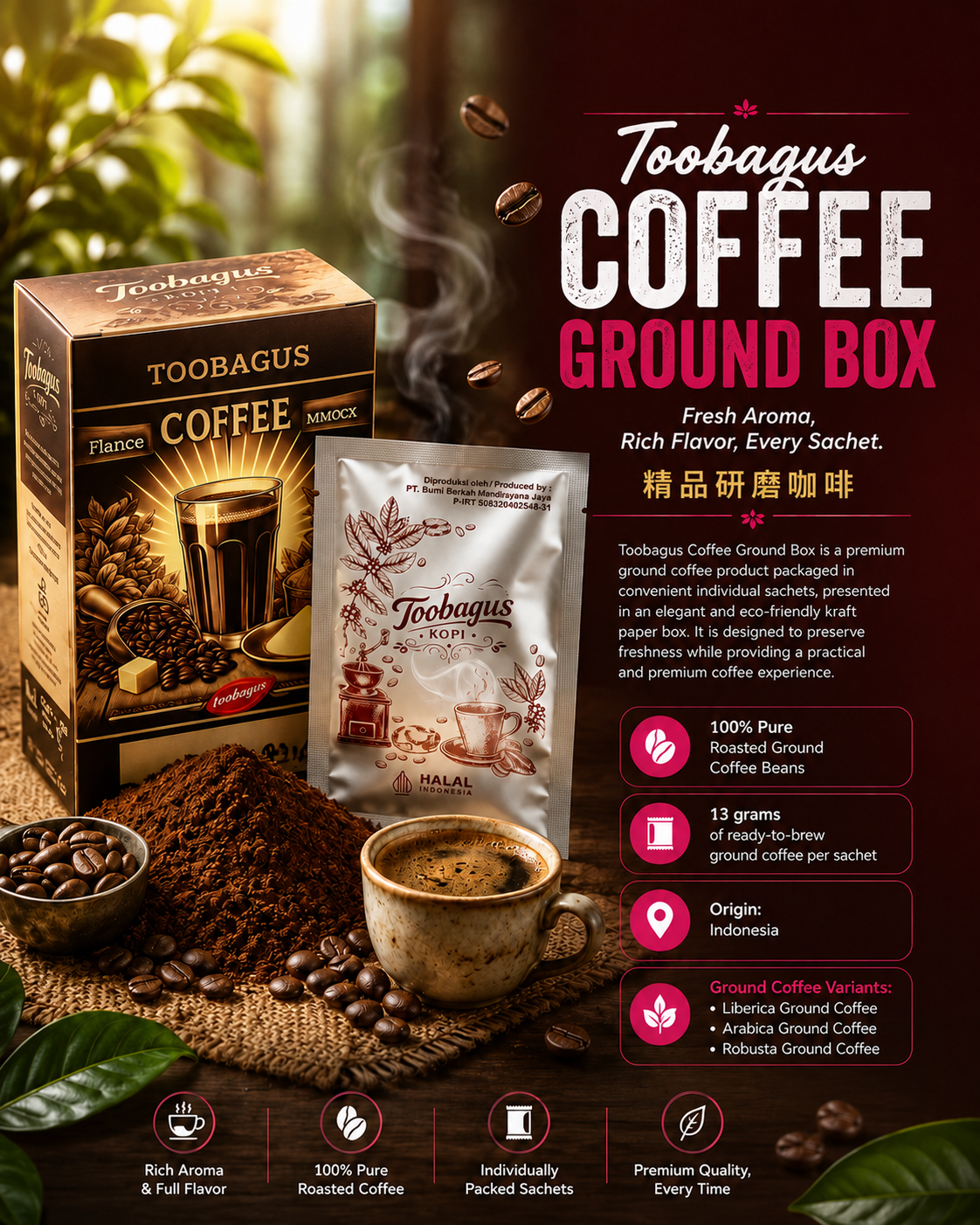 Toobagus Coffee ground box Etalene