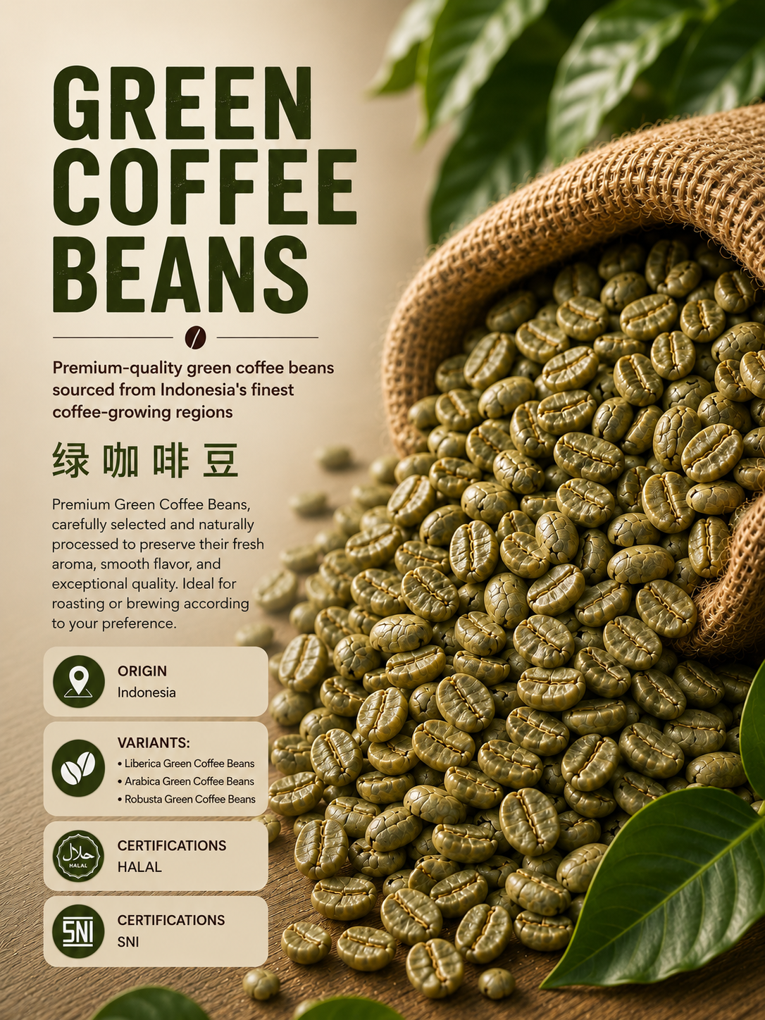 Toobagus Green Coffee Beans Etaweig